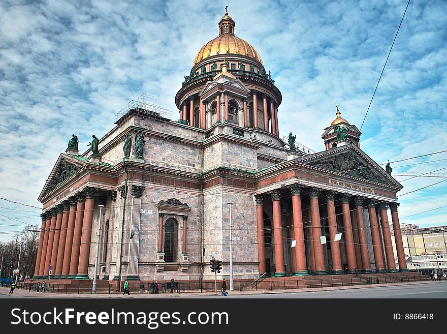 Isaac Cathedral In Saint Petersburg