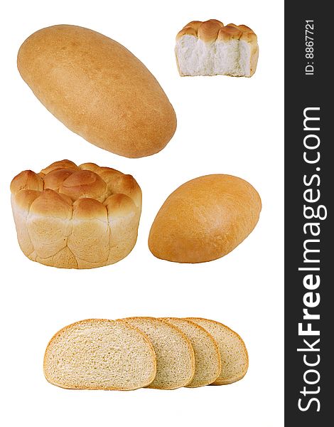 On a assortment of baked bread