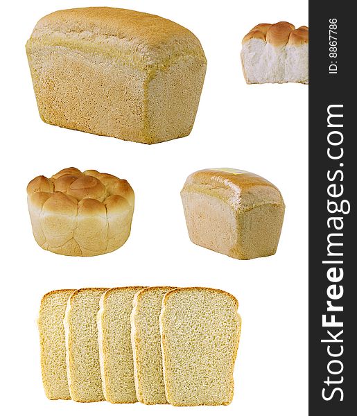 On a assortment of baked bread