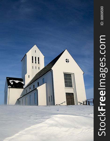 Famous Icelandic Church in Skalholt along the Golden Circle