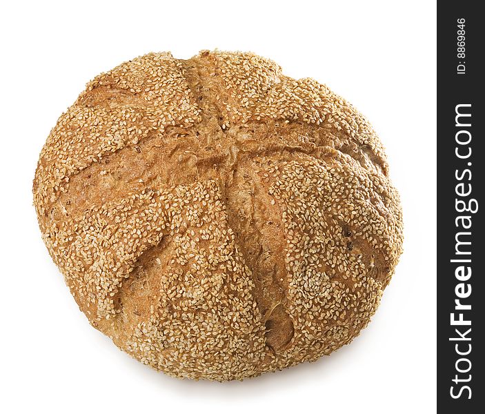 Loaf of bread with sesame