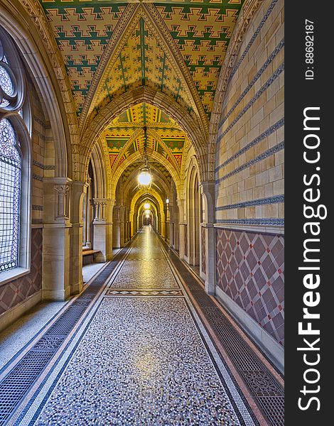 Here is an hdr photograph taken from a corridor inside Manchester City Hall. Located in Manchester, Greater Manchester, England, UK. Here is an hdr photograph taken from a corridor inside Manchester City Hall. Located in Manchester, Greater Manchester, England, UK.