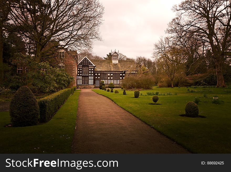 Here is a photograph taken from the outside of Rufford Old Hall. Located in Rufford, Lancashire, England, UK.