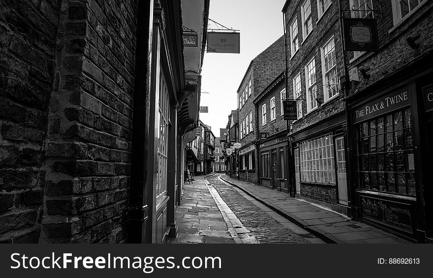 Here is a 4K photograph taken from The Shambles. Located in York, Yorkshire, England, UK.