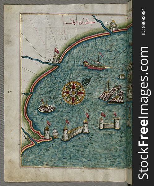 Originally composed in 932 AH / 1525 CE and dedicated to Sultan Süleyman I &#x28;&quot;The Magnificent&quot;&#x29;, this great work by Piri Reis &#x28;d. 962 AH / 1555 CE&#x29; on navigation was later revised and expanded. The present manuscript, made mostly in the late 11th AH / 17th CE century, is based on the later expanded version with some 240 exquisitely executed maps and portolan charts. They include a world map &#x28;fol.41a&#x29; with the outline of the Americas, as well as coastlines &#x28;bays, capes, peninsulas&#x29;, islands, mountains and cities of the Mediterranean basin and the Black Sea. The work starts with the description of the coastline of Anatolia and the islands of the Aegean Sea, the Peloponnese peninsula and eastern and western coasts of the Adriatic Sea. It then proceeds to describe the western shores of Italy, southern France, Spain, North Africa, Palestine, Israel, Lebanon, Syria, western Anatolia, various islands north of Crete, Sea of Marmara, Bosporus and the Black Sea. It ends with a map of the shores of the the Caspian Sea &#x28;fol.374a&#x29;. See this manuscript page by page at the Walters Art Museum website: art.thewalters.org/viewwoa.aspx?id=19195. Originally composed in 932 AH / 1525 CE and dedicated to Sultan Süleyman I &#x28;&quot;The Magnificent&quot;&#x29;, this great work by Piri Reis &#x28;d. 962 AH / 1555 CE&#x29; on navigation was later revised and expanded. The present manuscript, made mostly in the late 11th AH / 17th CE century, is based on the later expanded version with some 240 exquisitely executed maps and portolan charts. They include a world map &#x28;fol.41a&#x29; with the outline of the Americas, as well as coastlines &#x28;bays, capes, peninsulas&#x29;, islands, mountains and cities of the Mediterranean basin and the Black Sea. The work starts with the description of the coastline of Anatolia and the islands of the Aegean Sea, the Peloponnese peninsula and eastern and western coasts of the Adriatic Sea. It then proceeds to describe the western shores of Italy, southern France, Spain, North Africa, Palestine, Israel, Lebanon, Syria, western Anatolia, various islands north of Crete, Sea of Marmara, Bosporus and the Black Sea. It ends with a map of the shores of the the Caspian Sea &#x28;fol.374a&#x29;. See this manuscript page by page at the Walters Art Museum website: art.thewalters.org/viewwoa.aspx?id=19195