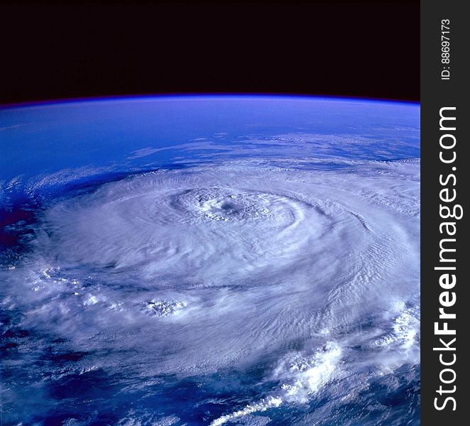 Eye of the Storm Image from Outer Space