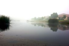 Misty Morning Reflections Royalty Free Stock Images