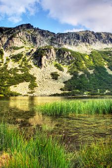 The Glacial Lake In The Rila Royalty Free Stock Photography