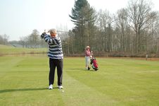 Male Golfer Teeing Off Stock Images Male Golfer Teeing Off Stock Images