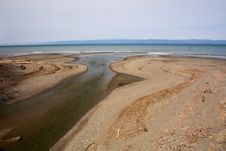 Mouth Of River In Puget Sound Royalty Free Stock Photography Mouth Of River In Puget Sound Royalty Free Stock Photography