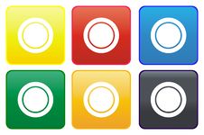 Plate Web Button Stock Photography Plate Web Button Stock Photography