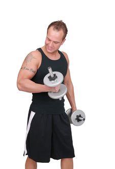 Man Lifting Weights Stock Images Man Lifting Weights Stock Images