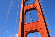 Golden Gate Bridge Tower Royalty Free Stock Images Golden Gate Bridge Tower Royalty Free Stock Images