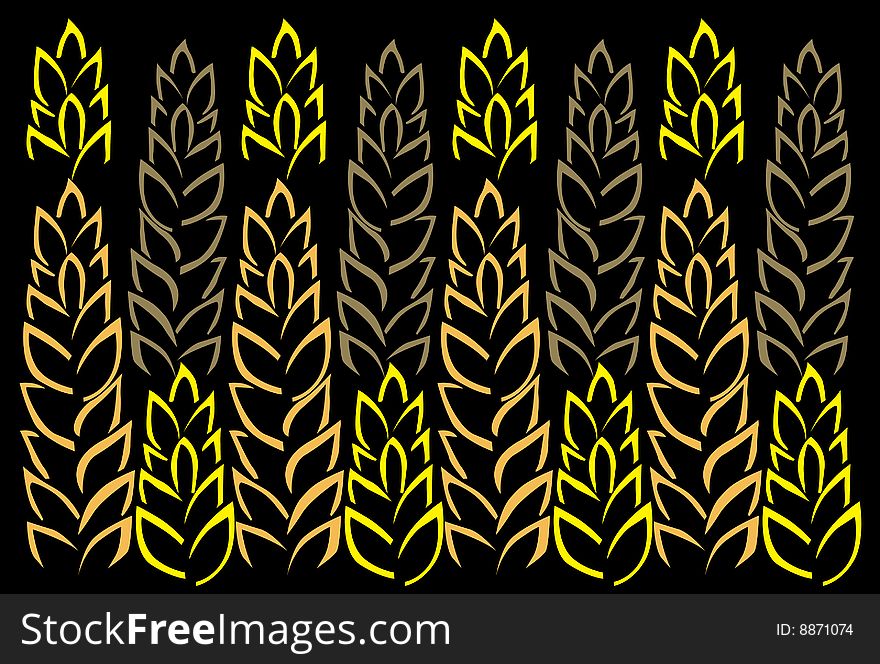 Abstract picture of gold wheat. Abstract picture of gold wheat