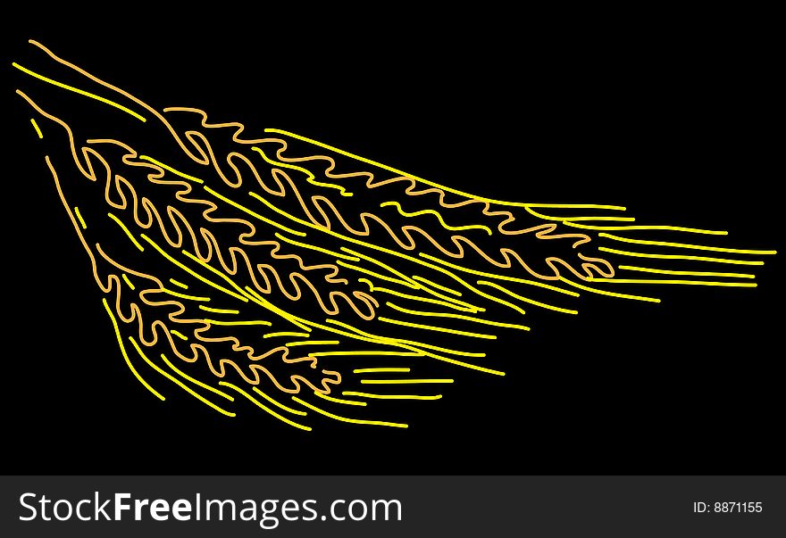 Abstract picture of gold wheat. Abstract picture of gold wheat