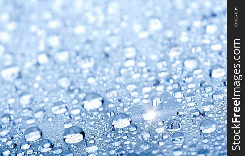 Water drops on glass background. Water drops on glass background