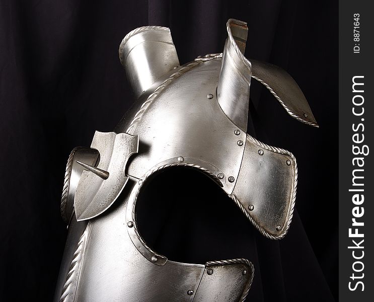 Armour for a head of a horse of the medieval knight