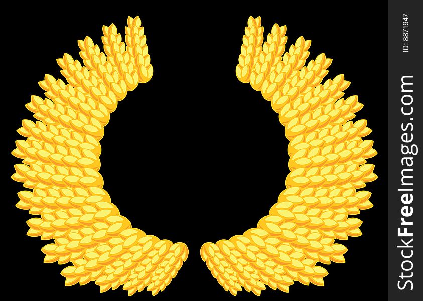 Abstract picture of gold wheat. Abstract picture of gold wheat