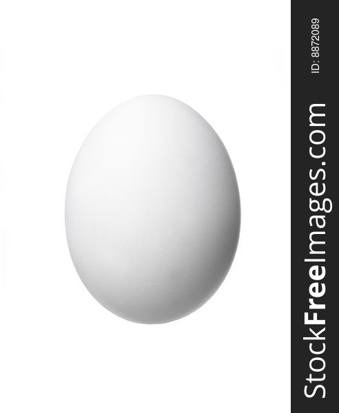 White Egg towards white background