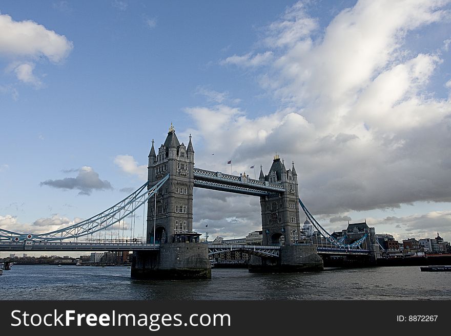 Tower Bridge located in london England