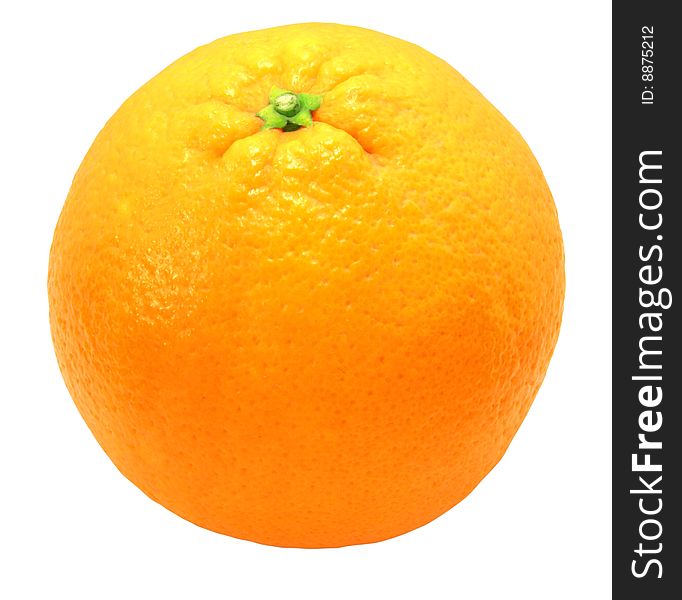 Nice orange isolated overcwhite with clipping path