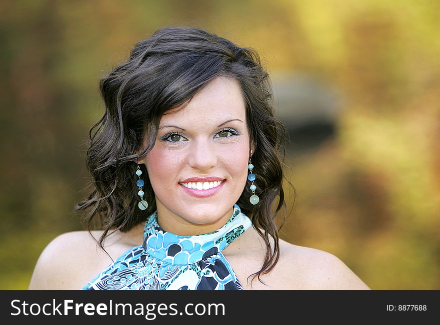 Headshot Of Pretty Brunette