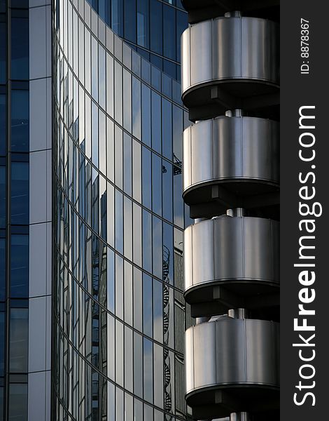 Office tower in the City, London. Office tower in the City, London
