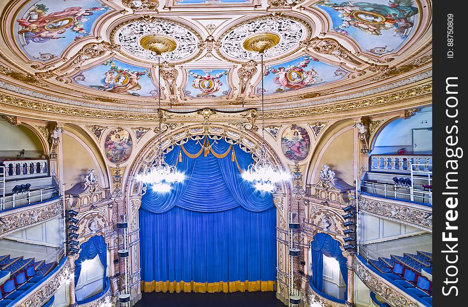 Here is a photograph taken from The Grand Theatre Blackpool. Located in Blackpool, Lancashire, England, UK.