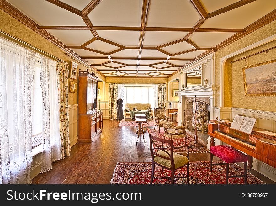 Here is an hdr photograph taken from Mrs Ainsworth&#x27;s Drawing Room inside Smithills Hall. Located in Bolton, Greater Manchester, England, UK. &#x28;permission for photography and use of tripod was allowed&#x29;. Here is an hdr photograph taken from Mrs Ainsworth&#x27;s Drawing Room inside Smithills Hall. Located in Bolton, Greater Manchester, England, UK. &#x28;permission for photography and use of tripod was allowed&#x29;