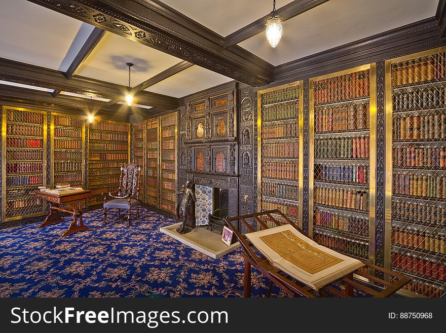 Here is an hdr photograph taken from the library inside Smithills Hall. Located in Bolton, Greater Manchester, England, UK. &#x28;permission for photography and use of tripod was allowed&#x29;. Here is an hdr photograph taken from the library inside Smithills Hall. Located in Bolton, Greater Manchester, England, UK. &#x28;permission for photography and use of tripod was allowed&#x29;