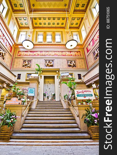 Here is a photograph taken from inside Manchester Art Gallery. Located in Manchester, Greater Manchester, England, UK. &#x28;taken with kind permission from the administration&#x29;