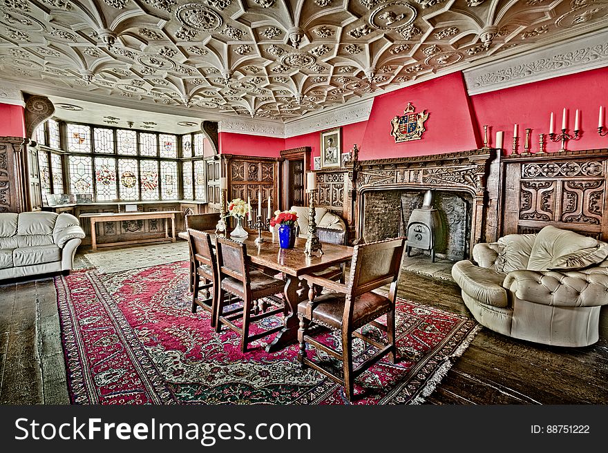 Here is an hdr photograph taken from inside Castle Lodge. Located in Ludlow, Shropshire, England, UK.
