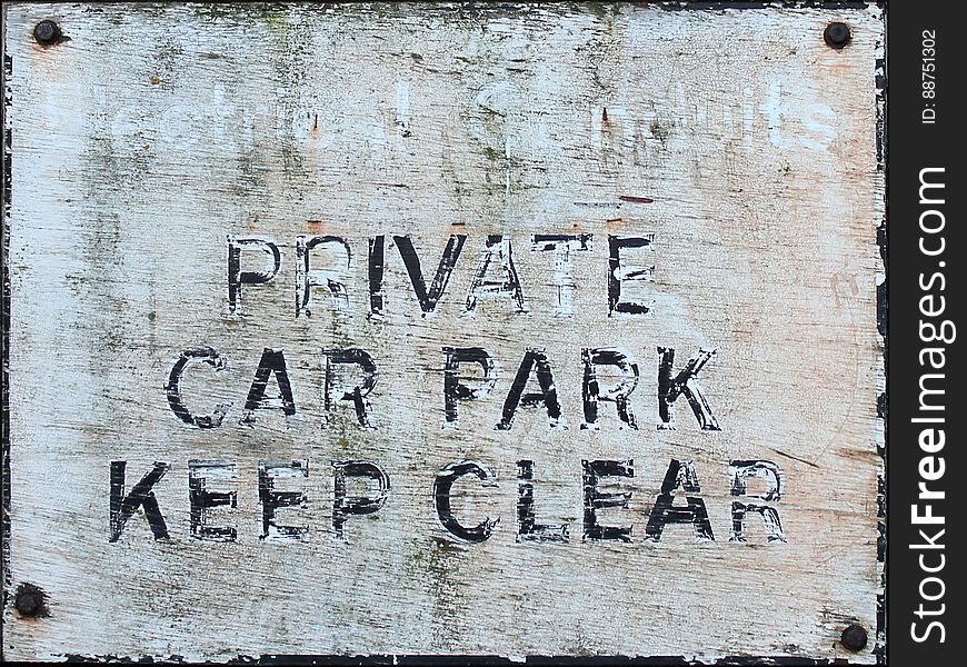 Private Car Park Sign