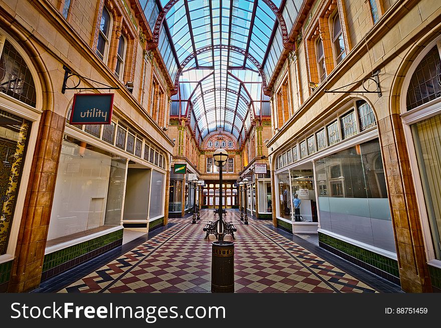 Here is an hdr photograph taken from Miller Arcade. Located in Preston, Lancashire, England, UK.