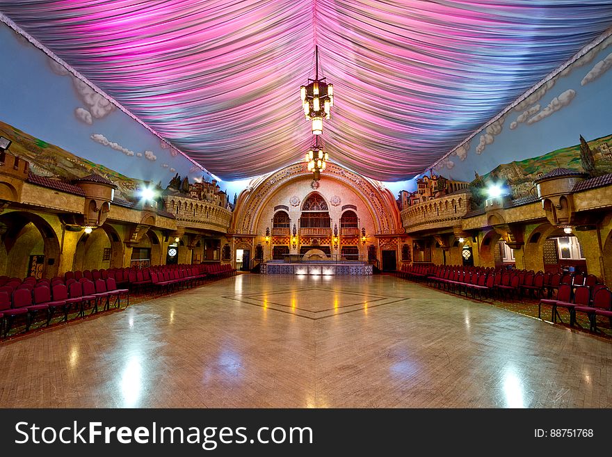 Here is an hdr photograph taken from the Spanish Hall inside the Winter Gardens. Located in Blackpool, Lancashire, England, UK. Here is an hdr photograph taken from the Spanish Hall inside the Winter Gardens. Located in Blackpool, Lancashire, England, UK.