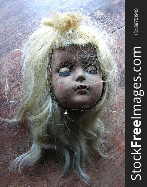 distressed doll head 1