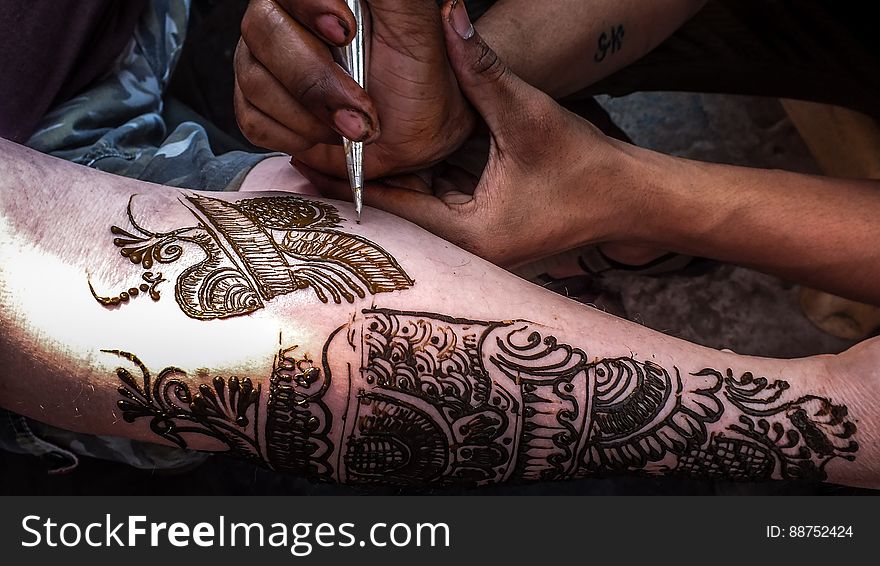 Henna Tattoo, Delhi, India