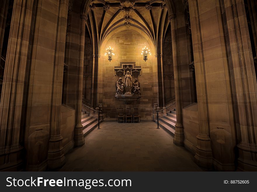 Here is an hdr photograph taken from the original entrance to The John Rylands Library. Located in Manchester, Greater Manchester, England, UK. Here is an hdr photograph taken from the original entrance to The John Rylands Library. Located in Manchester, Greater Manchester, England, UK.