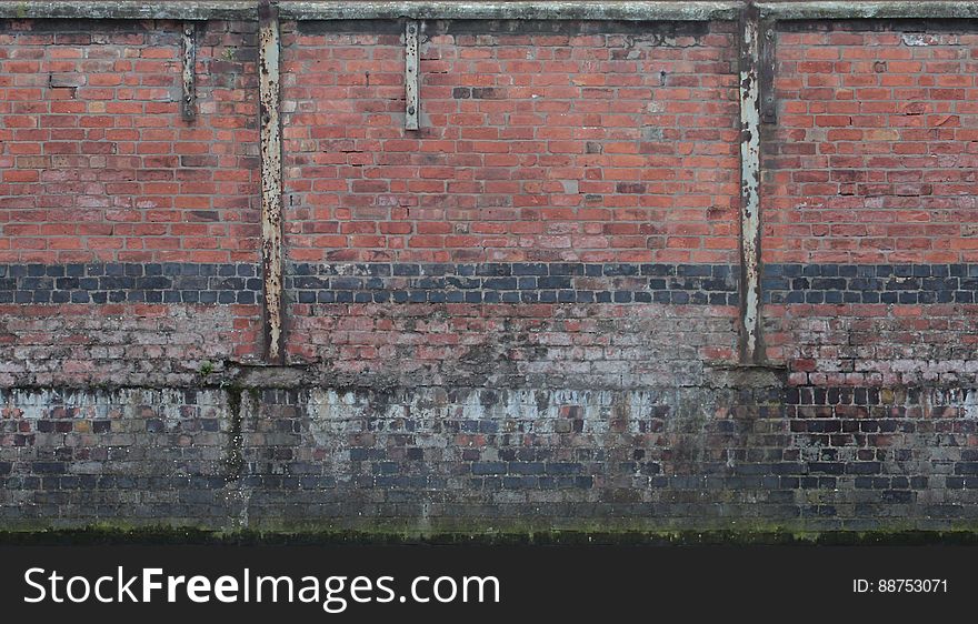 wall texture. Seamless. It was a factory next to a canal. wall texture. Seamless. It was a factory next to a canal.