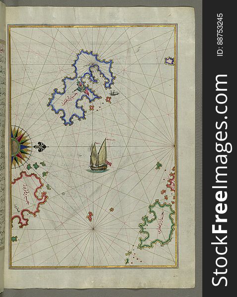The Island Of Patmos &x28;BÄá¹­nÅ«z&x29; South-east Of Ikaria &x28;Ahikere&x29; In The Eastern Aegean Sea From Book On Naviga