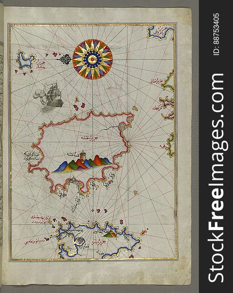 Originally composed in 932 AH / 1525 CE and dedicated to Sultan Süleyman I &#x28;&quot;The Magnificent&quot;&#x29;, this great work by Piri Reis &#x28;d. 962 AH / 1555 CE&#x29; on navigation was later revised and expanded. The present manuscript, made mostly in the late 11th AH / 17th CE century, is based on the later expanded version with some 240 exquisitely executed maps and portolan charts. They include a world map &#x28;fol.41a&#x29; with the outline of the Americas, as well as coastlines &#x28;bays, capes, peninsulas&#x29;, islands, mountains and cities of the Mediterranean basin and the Black Sea. The work starts with the description of the coastline of Anatolia and the islands of the Aegean Sea, the Peloponnese peninsula and eastern and western coasts of the Adriatic Sea. It then proceeds to describe the western shores of Italy, southern France, Spain, North Africa, Palestine, Israel, Lebanon, Syria, western Anatolia, various islands north of Crete, Sea of Marmara, Bosporus and the Black Sea. It ends with a map of the shores of the the Caspian Sea &#x28;fol.374a&#x29;. See this manuscript page by page at the Walters Art Museum website: art.thewalters.org/viewwoa.aspx?id=19195. Originally composed in 932 AH / 1525 CE and dedicated to Sultan Süleyman I &#x28;&quot;The Magnificent&quot;&#x29;, this great work by Piri Reis &#x28;d. 962 AH / 1555 CE&#x29; on navigation was later revised and expanded. The present manuscript, made mostly in the late 11th AH / 17th CE century, is based on the later expanded version with some 240 exquisitely executed maps and portolan charts. They include a world map &#x28;fol.41a&#x29; with the outline of the Americas, as well as coastlines &#x28;bays, capes, peninsulas&#x29;, islands, mountains and cities of the Mediterranean basin and the Black Sea. The work starts with the description of the coastline of Anatolia and the islands of the Aegean Sea, the Peloponnese peninsula and eastern and western coasts of the Adriatic Sea. It then proceeds to describe the western shores of Italy, southern France, Spain, North Africa, Palestine, Israel, Lebanon, Syria, western Anatolia, various islands north of Crete, Sea of Marmara, Bosporus and the Black Sea. It ends with a map of the shores of the the Caspian Sea &#x28;fol.374a&#x29;. See this manuscript page by page at the Walters Art Museum website: art.thewalters.org/viewwoa.aspx?id=19195