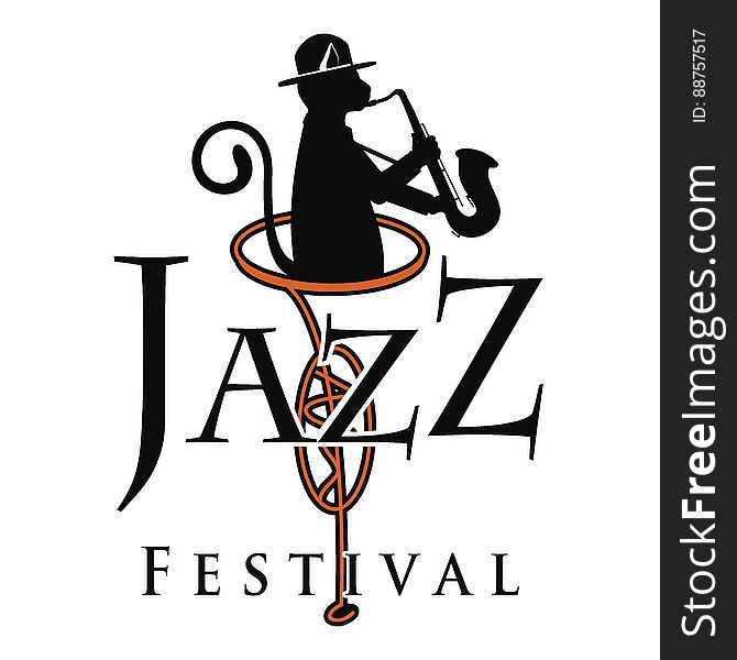 The black cat playing the saxophone. Ideal for logo or jazz festival placard etc. The black cat playing the saxophone. Ideal for logo or jazz festival placard etc.