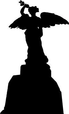 World War II Memorial Silhouette Royalty Free Stock Photography World War II Memorial Silhouette Royalty Free Stock Photography