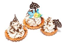 Cupcakes On White Background Royalty Free Stock Image Cupcakes On White Background Royalty Free Stock Image