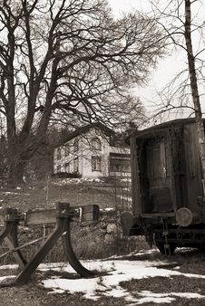 Retro Photo Of An Old Train Royalty Free Stock Images Retro Photo Of An Old Train Royalty Free Stock Images