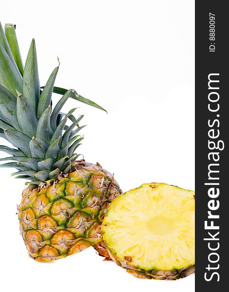 Pineapple isolated on white background