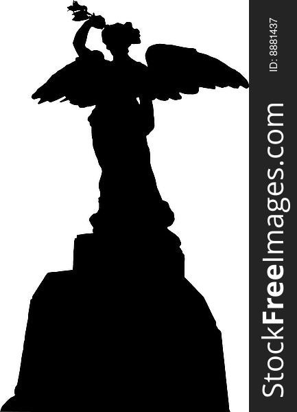 World War II Memorial silhouette