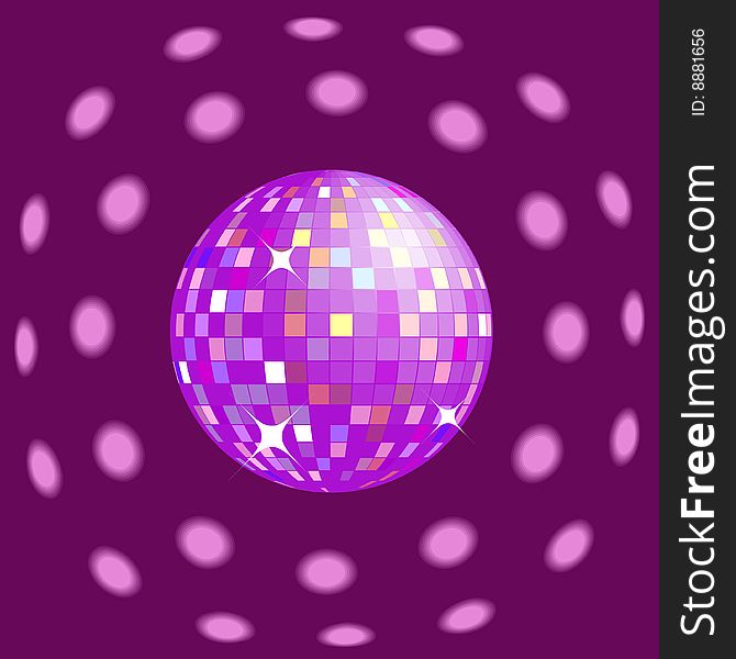 Disco ball background for design. Disco ball background for design