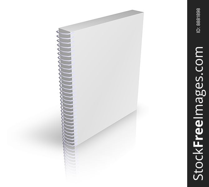 White Book on a white background