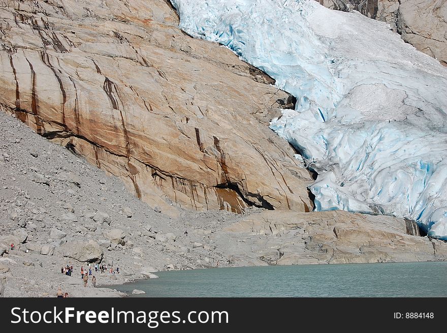 Beautiful view if Briksdalsbreen in Norway. Beautiful view if Briksdalsbreen in Norway